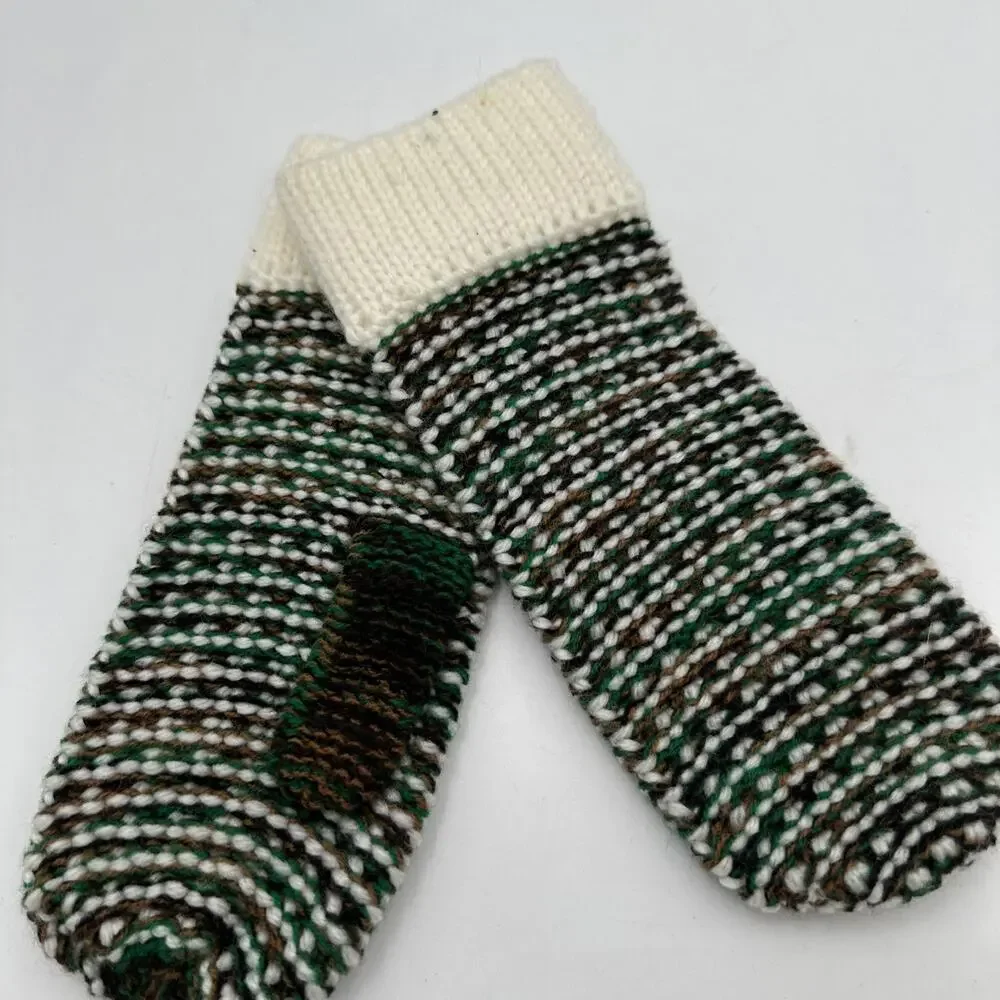 Vintage Green Fownes Women's Knit Gloves, Size- O/S